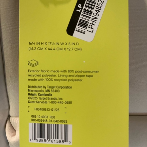 Stylish Cream All In Motion Backpack - Picture 5 of 5